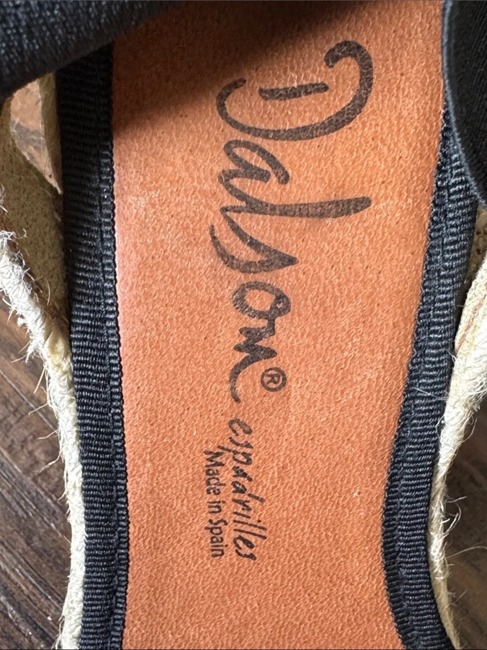 Dalton Black Leather and Tan Espadrille Slingback Sandals, Made in Spain